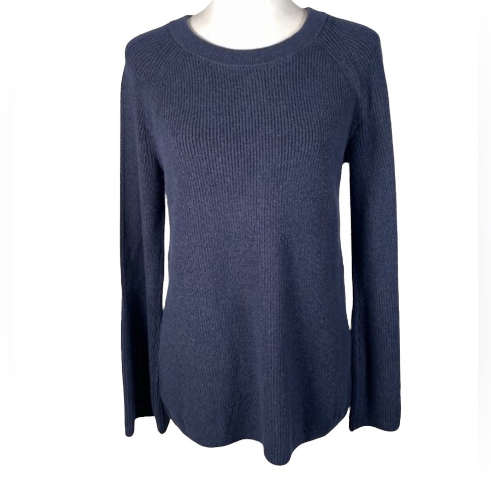 Banana Republic Navy Blue Crew Neck Tight Knit Long Sleeve Pullover Sweater S